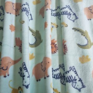 Cobertor Para Bebê Menino Safari Luxo Premium 1m x 80cm