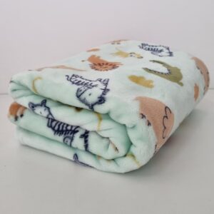 Cobertor Para Bebê Menino Safari Luxo Premium "1m x 80cm"